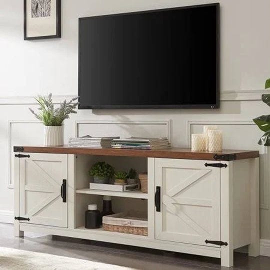 okd-farmhouse-tv-stand-for-tvs-up-to-75-inches-wood-barn-door-console-table-with-storage-antique-whi-1