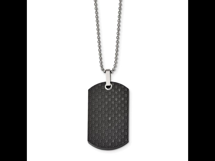 chisel-stainless-steel-solid-black-carbon-fiber-dog-tag-with-24-inch-beaded-chain-necklace-1