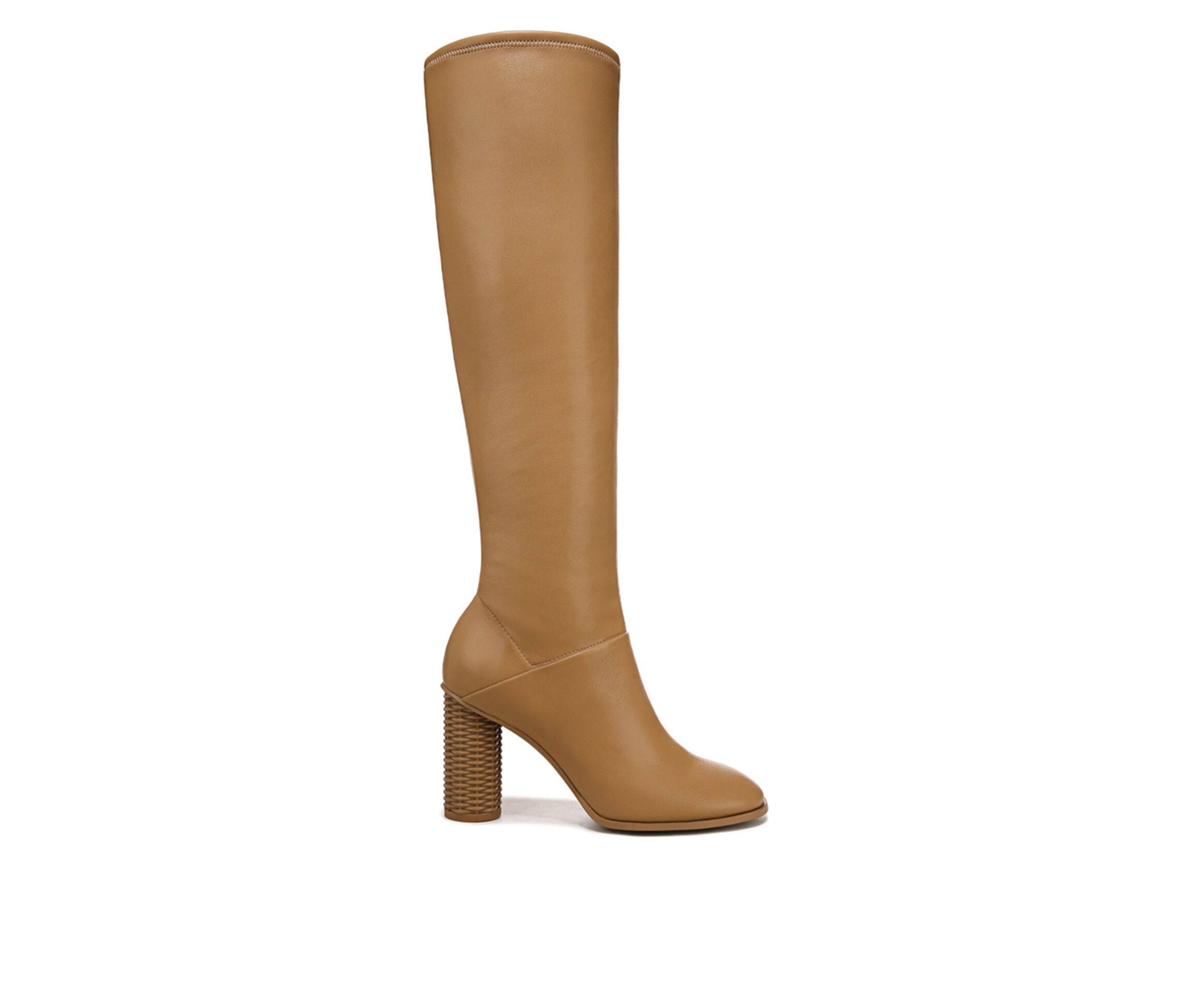 Stylish Beige Knee-High Boots by Franco Sarto | Image