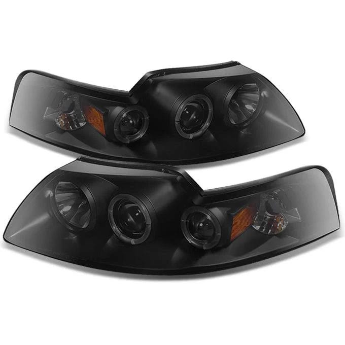 Crocus Mustang Coupe Black Smoke Headlights with Waterproof Feature | Image