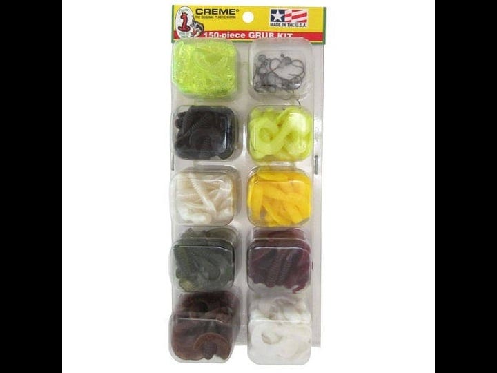 creme-lure-150-piece-grub-kit-assorted-colors-size-standard-1