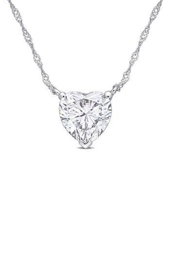 Heart-Shaped Lab-Created Moissanite Pendant from Delmar at Nordstrom Rack | Image