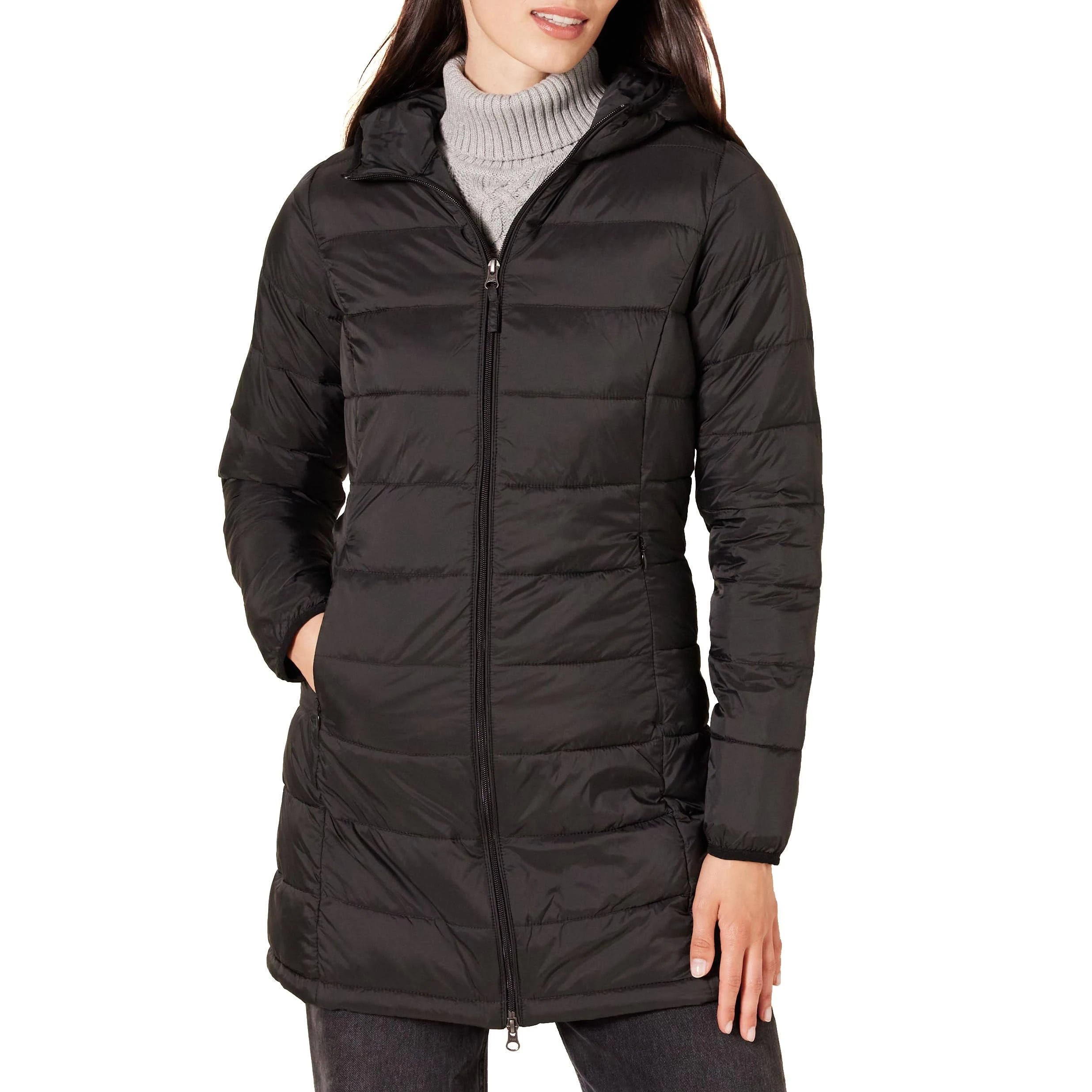 Water-Resistant Hooded Puffer Coat for Winter Essentials | Image