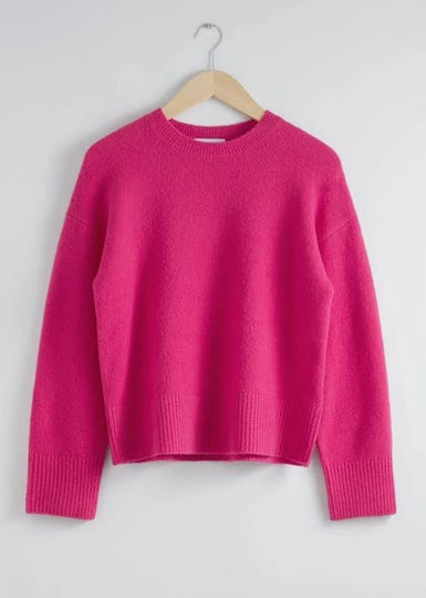 other-stories-relaxed-fit-knitted-sweater-pink-women-size-xs-1