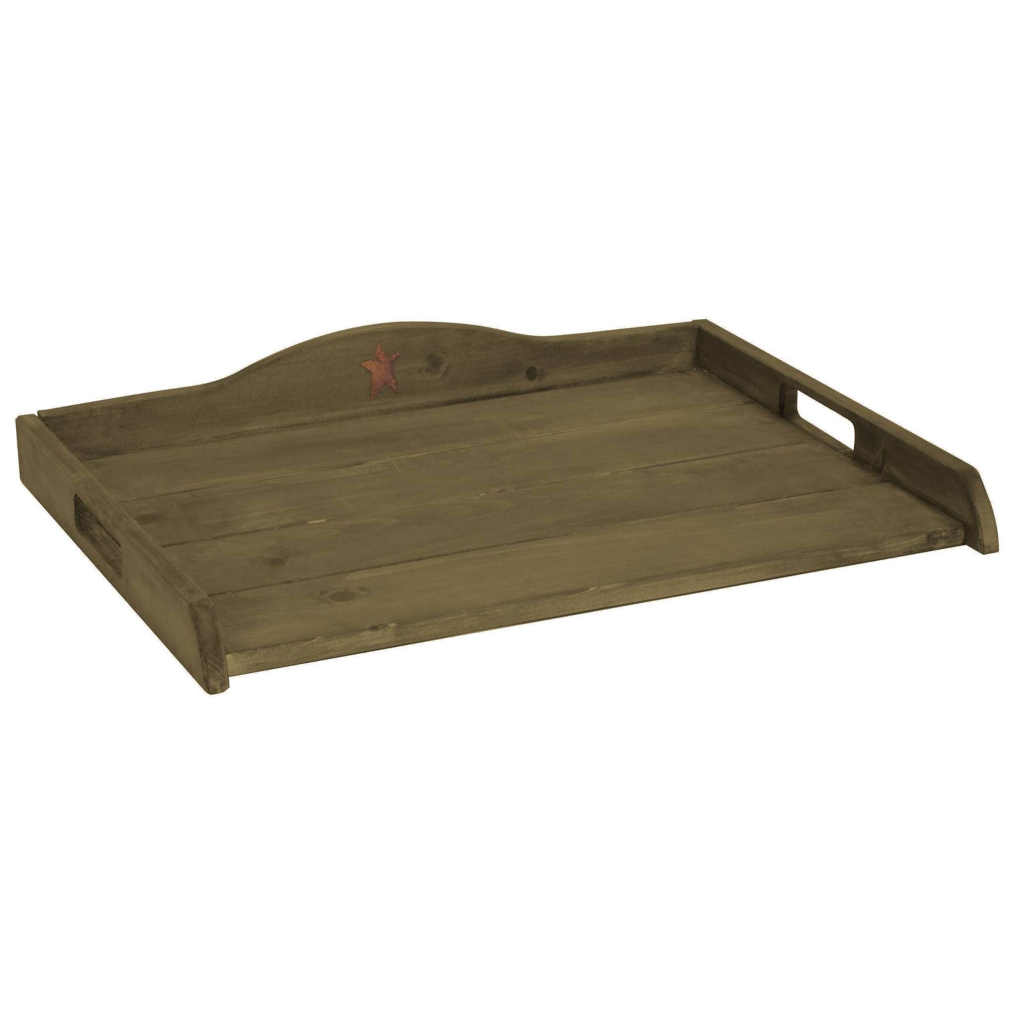 Amish-Crafted Pine Stove Top Tea Tray | Image