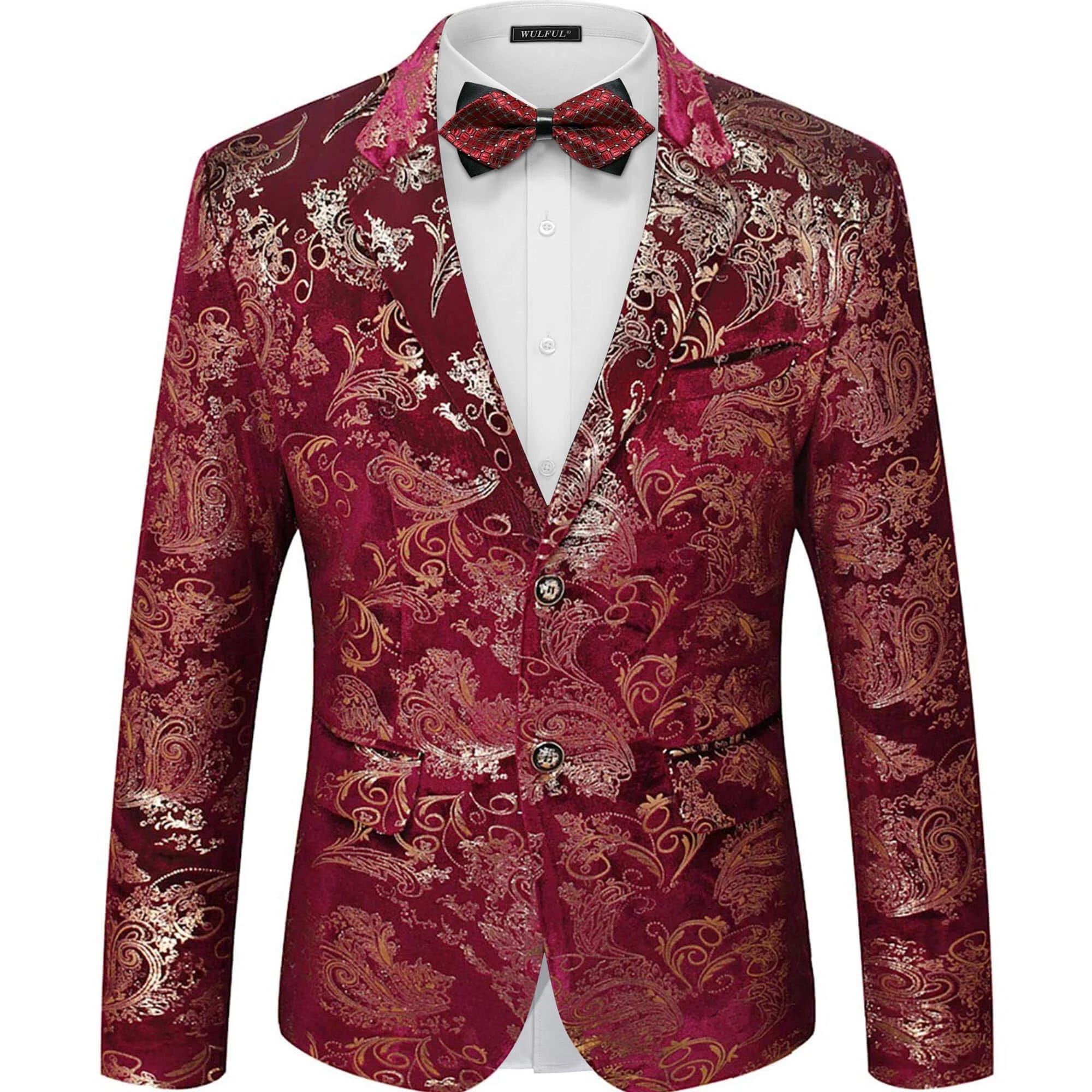 Elegant Floral Suit Jacket for Dressy Occasions | Image