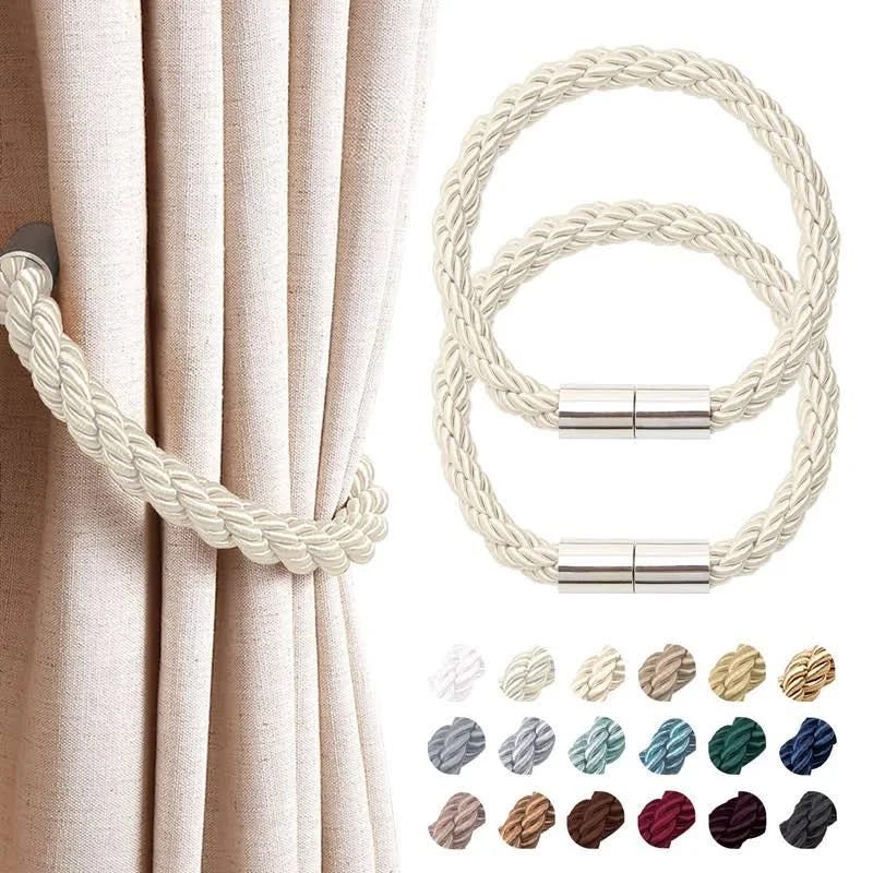 Magnetic Curtain Tiebacks - Easy to Use, Modern Design for All Rooms | Image
