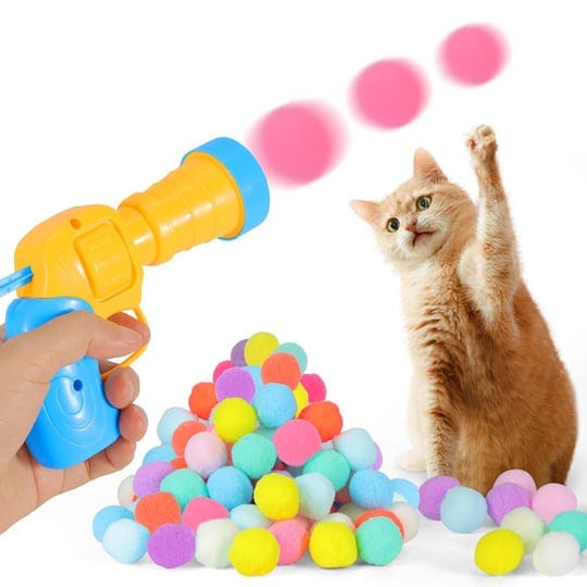 laxier-cat-toys-interactive-for-indoor-cats-50pcs-pom-pom-puff-balls-with-launcher-set-kitten-toys-c-1