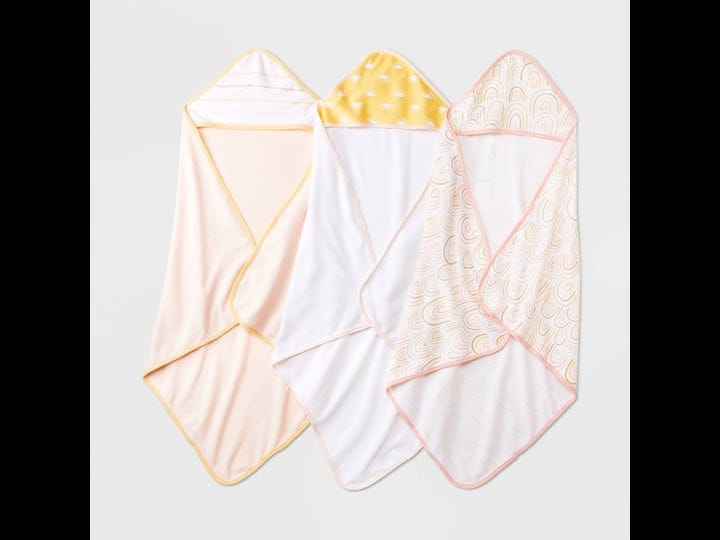 baby-girls-3pk-rainbow-hooded-towel-cloud-island-pink-1