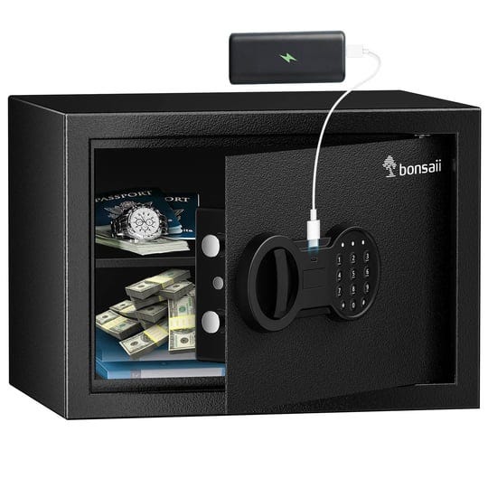 bonsaii-safe-0-6-cubic-safe-box-with-electronic-keypad-removable-shelf-for-valuables-jewelry-and-doc-1