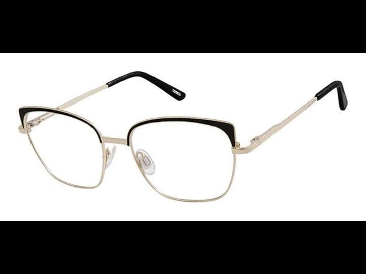 kliik-denmark-k-663-metal-ladies-eyeglasses-s200-black-gold-1
