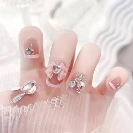 shnwu-french-tip-press-on-nails-short-square-fake-nails-acrylic-false-nails-with-3d-rhinestones-desi-1