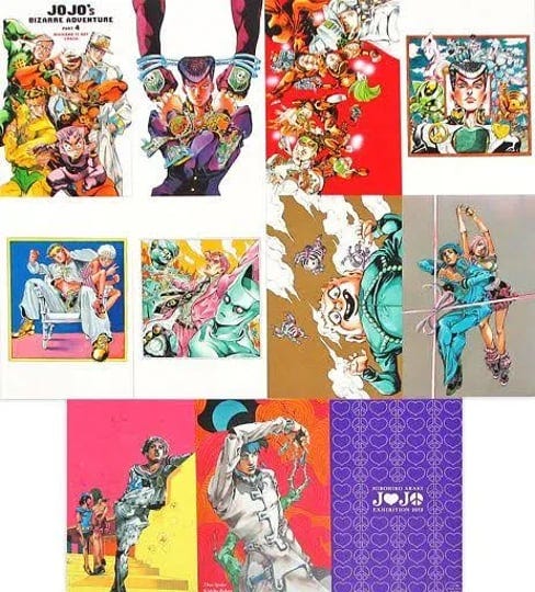jojos-bizarre-adventure-postcard-morio-cho-set-a-hirohiko-araki-original-art-exhibition-jojo-exhibit-1