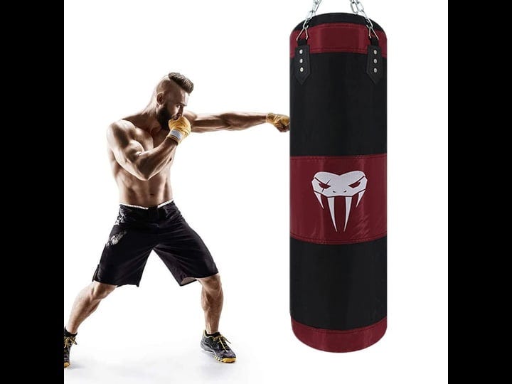 sotf-heavy-bag-boxing-set-punching-bags-for-adults-heavy-duty-hanging-punching-bag-unfilled-black-le-1