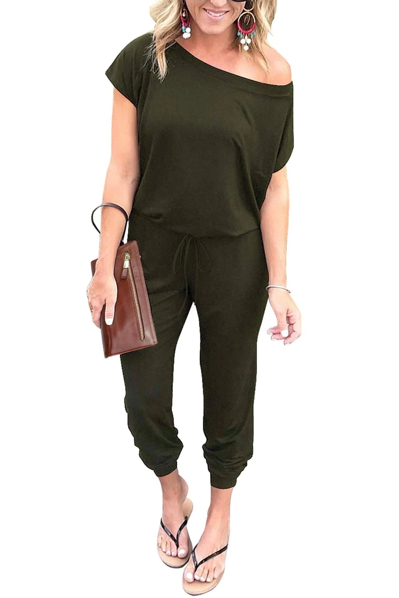 Professional Romper Jumpsuit for Women - Off Shoulder and Classic Summer Look | Image