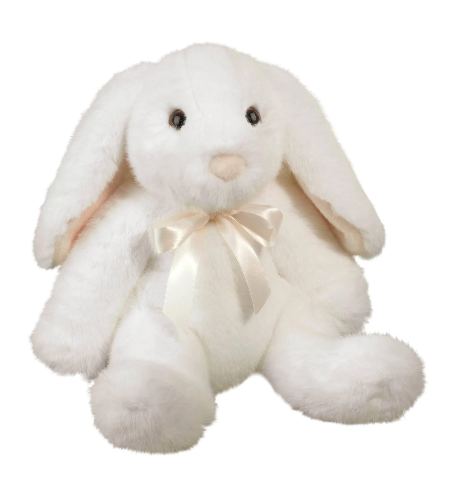 White Sitting Bunny Plush Toy | Image