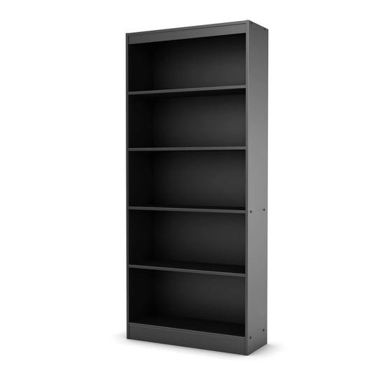 south-shore-axess-5-shelf-bookcase-pure-black-1