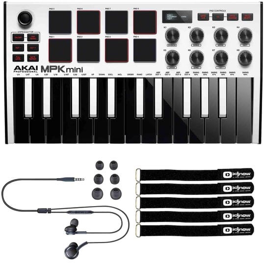 akai-professional-mpk-mini-mk3-white-keyboard-and-pad-controller-with-black-in-ear-headphones-packag-1