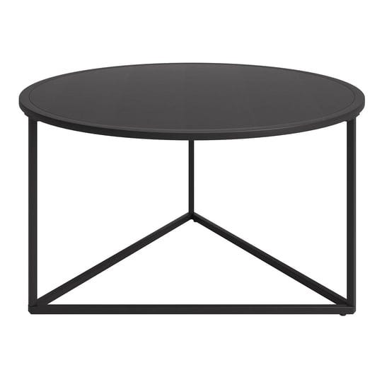 homeroots-33-black-steel-round-coffee-table-1