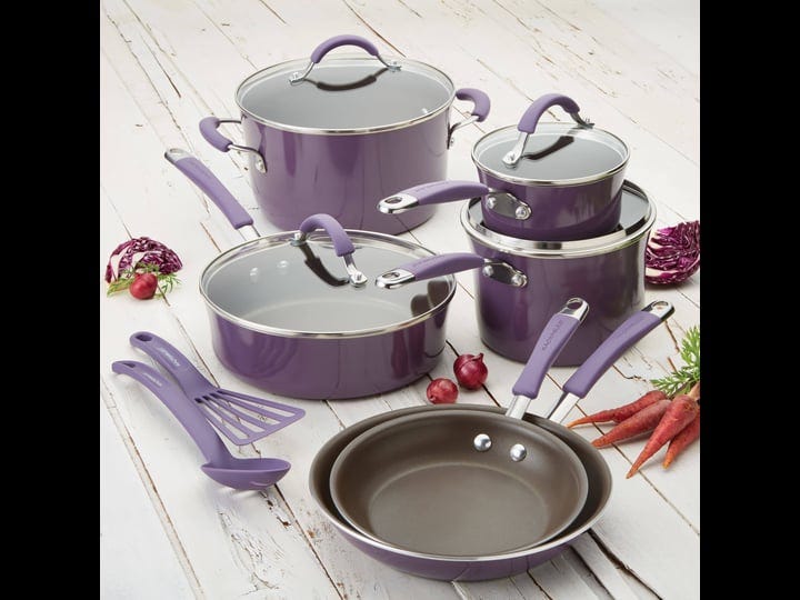rachael-ray-cucina-12-piece-hard-enamel-nonstick-cookware-set-purple-1