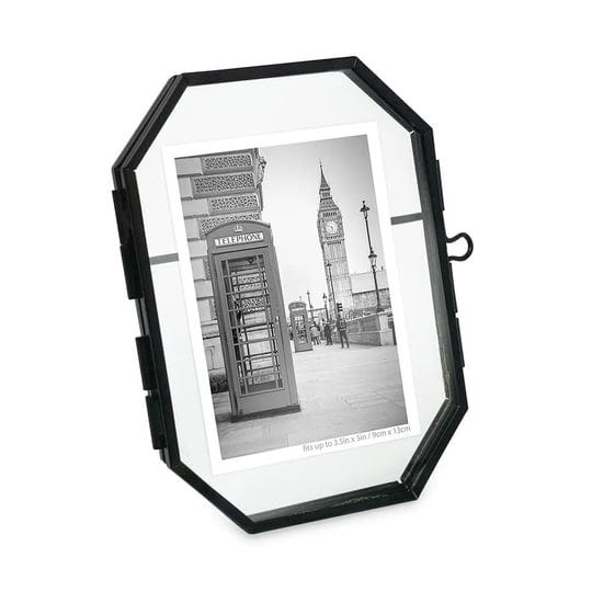 isaac-jacobs-3-5x5-vintage-style-octagon-brass-glass-metal-floating-picture-frame-with-locket-closur-1