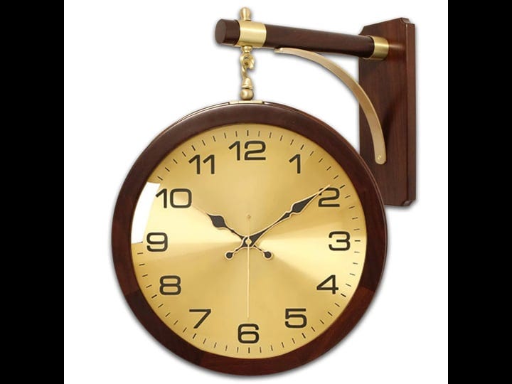 aero-snail-12-6-inch-double-sided-360rotating-wall-clock-solid-wood-simple-style-non-ticking-silent--1