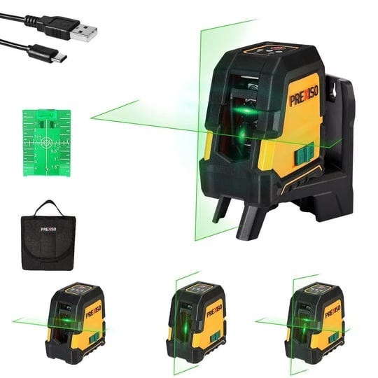 prexiso-laser-level-self-leveling-100ft-rechargeable-cross-line-laser-green-line-leveler-tool-for-co-1