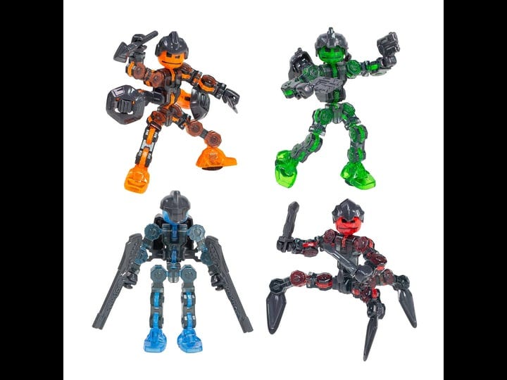 zing-klikbot-complete-set-of-4-poseable-action-figures-with-weapons-translucent-create-stop-motion-a-1