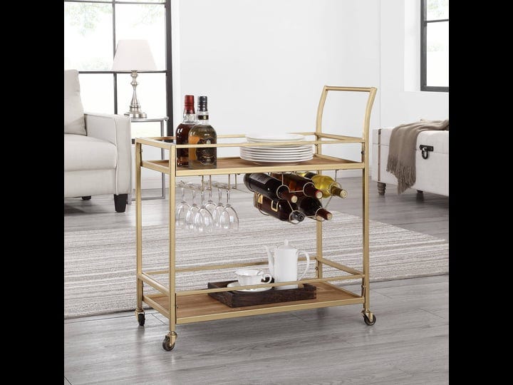 firstime-co-francesca-gold-bar-cart-gold-brown-1