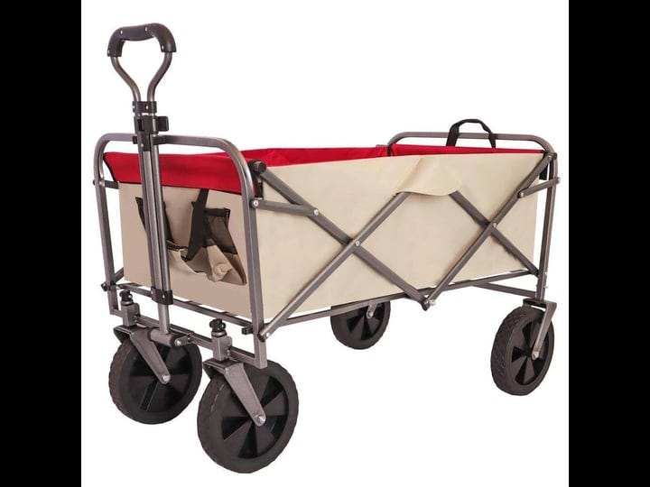 tunearary-3-9-cu-ft-steel-garden-cart-micro-collapsible-beach-trolley-cart-camping-folding-wagon-bea-1
