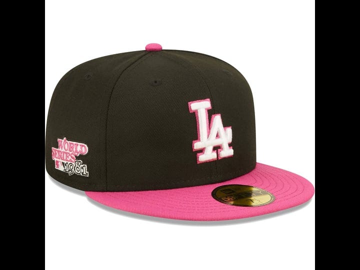 new-era-pink-los-angeles-dodgers-1981-world-series-champions-passion-59fifty-fitted-hat-black-mlb-ca-1