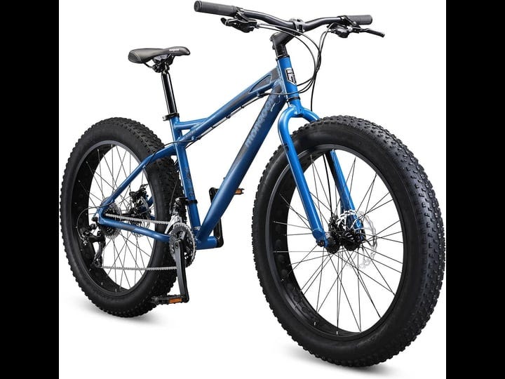 mongoose-juneau-fat-tire-mountain-bike-26x4-inch-wheels-16-speed-trigger-shifters-aluminum-frame-blu-1