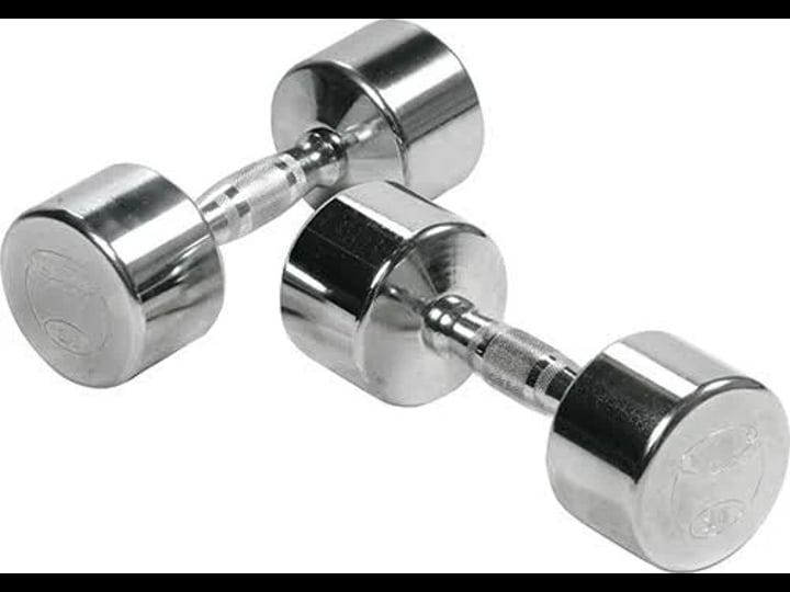 solid-steel-professional-chrome-dumbbell-with-ergo-grip-45-lbs-1