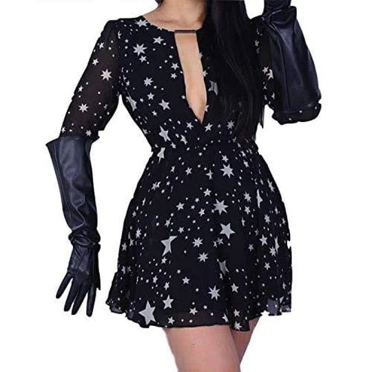 dooway-womens-long-leather-gloves-wide-flared-sleeves-elbow-length-cosplay-dress-opera-club-party-gl-1