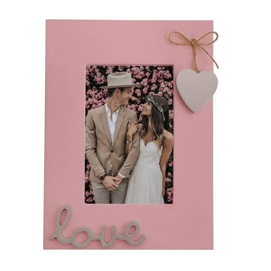 4x6-love-picture-frame-pink-vertical-with-silver-heart-for-table-top-and-wall-mounting-distressed-wo-1