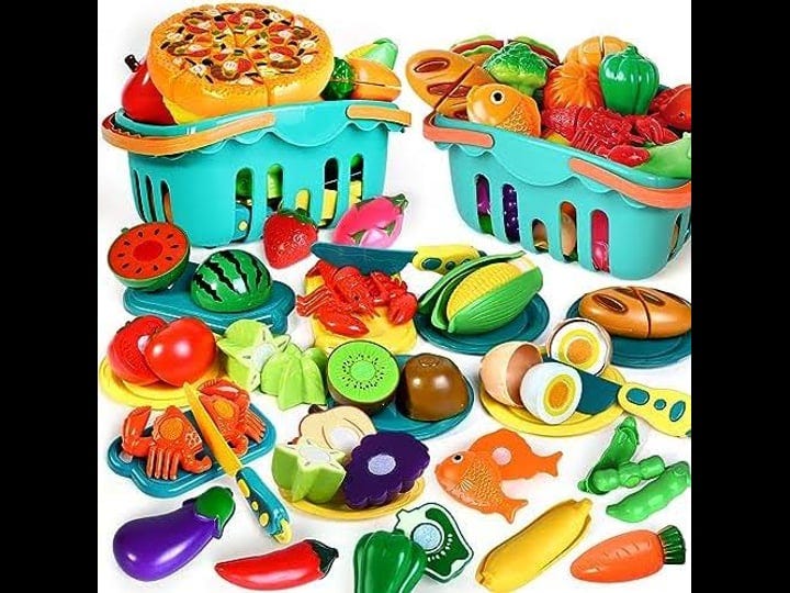 play-food-set-with-kitchen-pretend-food-toy-toddlers-age-1-3-plastics-cutting-fake-food-2-baskets-bi-1