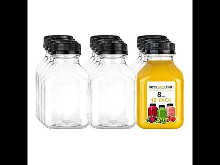 juice-bottles-with-caps-for-juicing-smoothies-reusable-clear-empty-plastic-bottles-with-caps-8-ounce-1