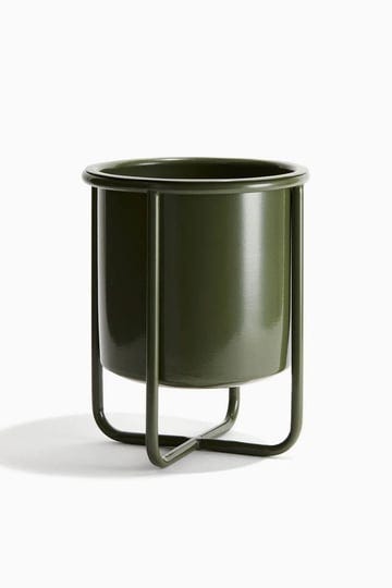 hm-home-metal-plant-pot-with-stand-green-1