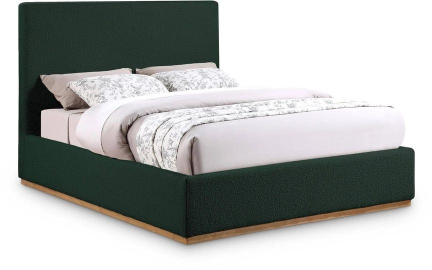 meridian-monaco-green-boucle-fabric-full-bed-1