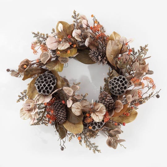 safavieh-faux-32-inch-eucalyptus-lotus-wreath-w-pine-cones-multi-1