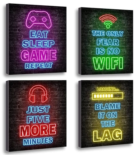 printed-neon-gaming-posters-set-of-4-8x-10-boys-room-decorations-for-bedroom-gamer-wall-artgamer-tee-1