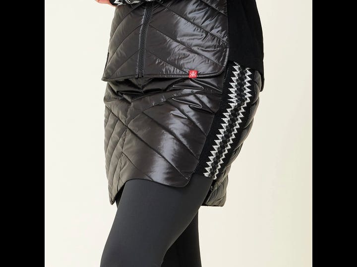 krimson-klover-womens-black-ziggy-carving-insulated-skirt-x-small-1
