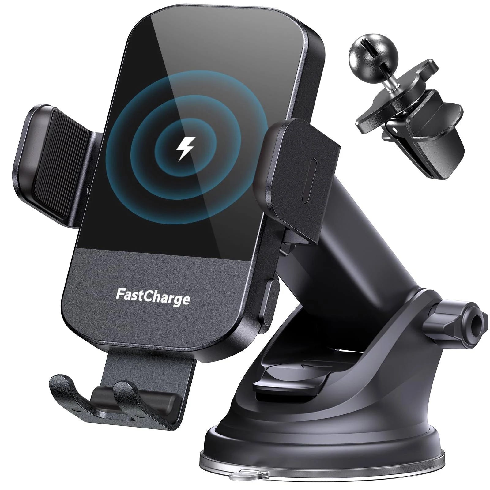 Wireless Car Charger with Auto Clamping and 15W Fast Charging | Image