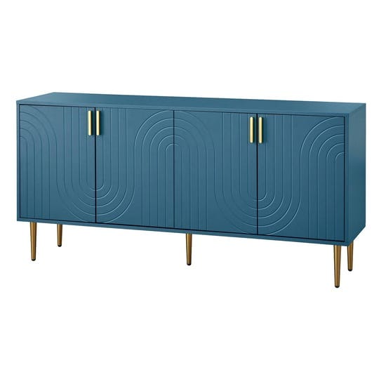 lifestorey-tabaria-mid-century-four-door-sideboard-buffet-midnight-blue-1