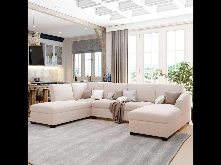 large-u-shape-sectional-sofa-double-extra-wide-chaise-lounge-couch-beige-1
