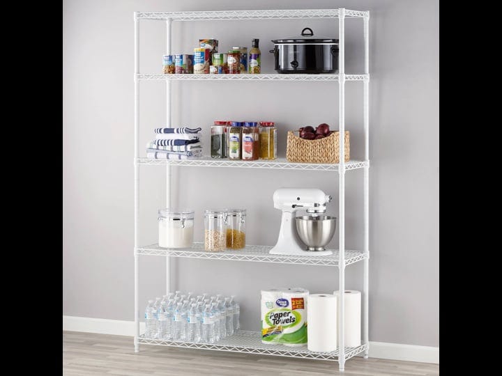 hyper-tough-heavy-duty-5-tier-wire-shelf-white-3000-lb-capacity-1