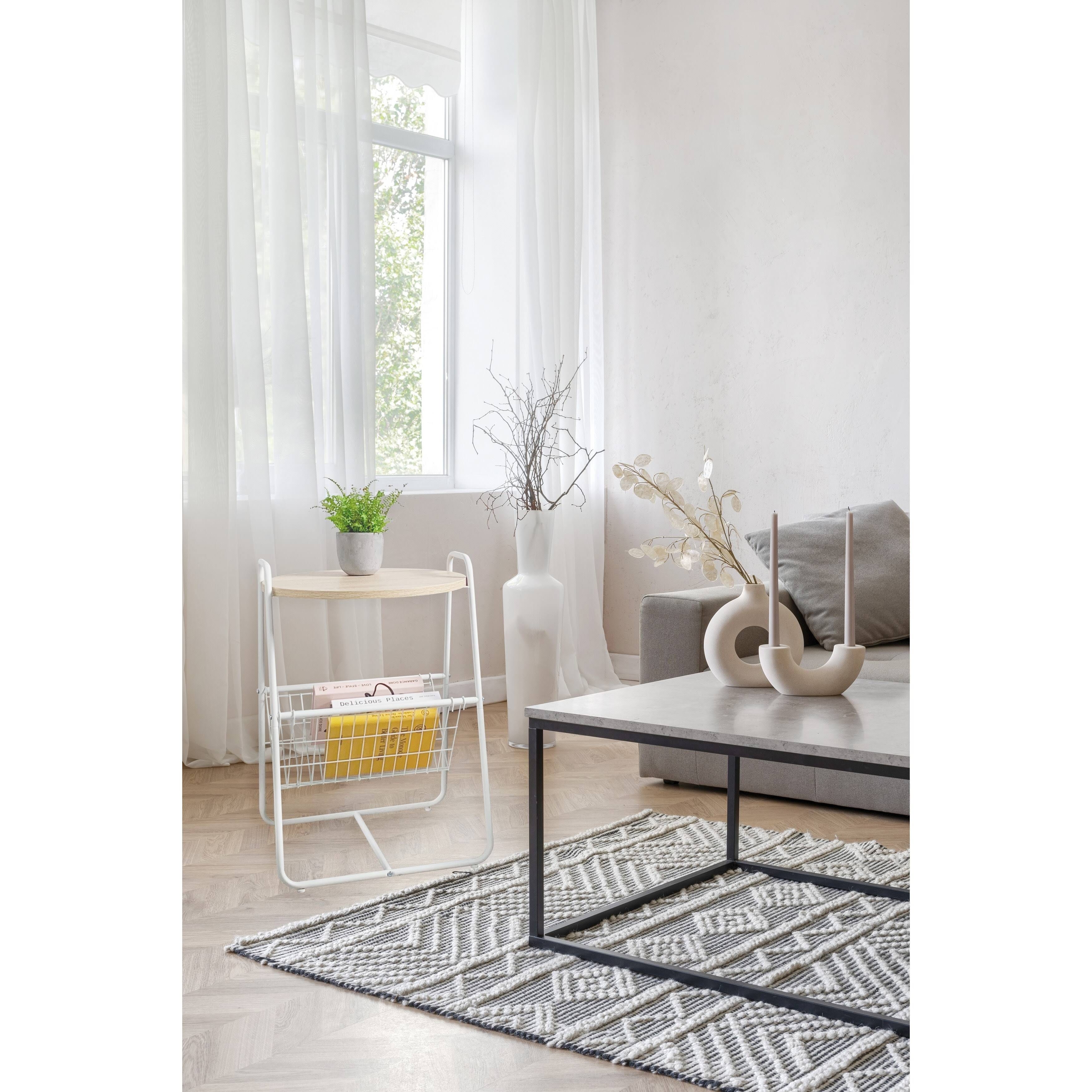 Modern Sled End Side Table with Under-Table Hammock | Image