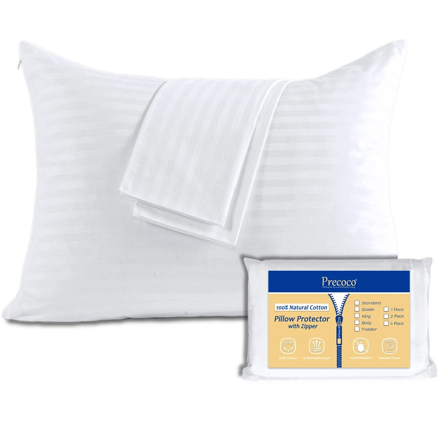 Sateen Soft Pillow Protectors for Home & Hotel | Image