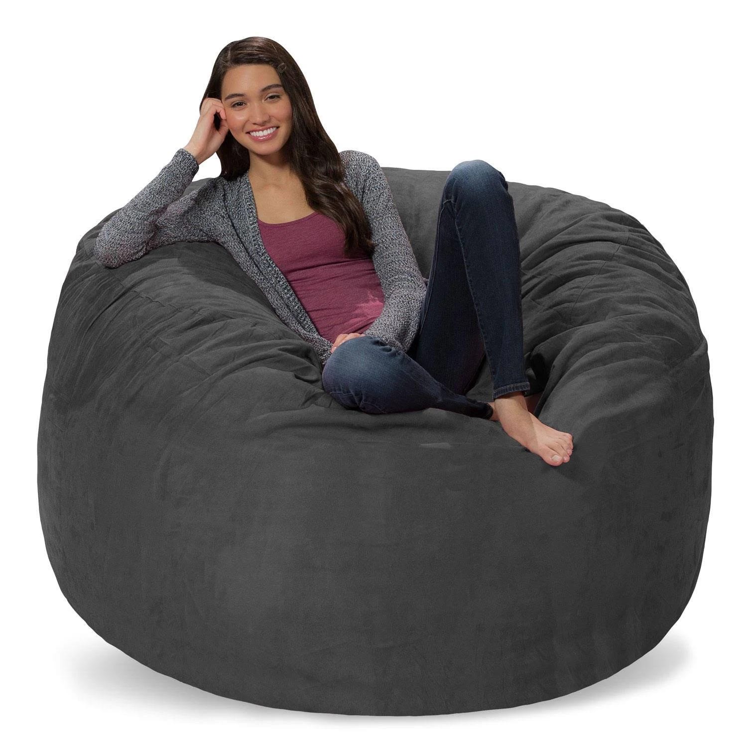 5ft Memory Foam Bean Bag Chair for Comfort and Style | Image