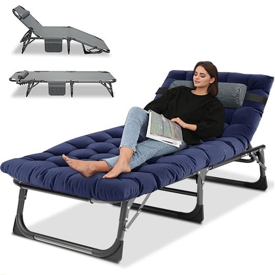 lilypelle-camping-cot-adjustable-4-position-adults-reclining-folding-chaise-with-pillow-outdoor-port-1